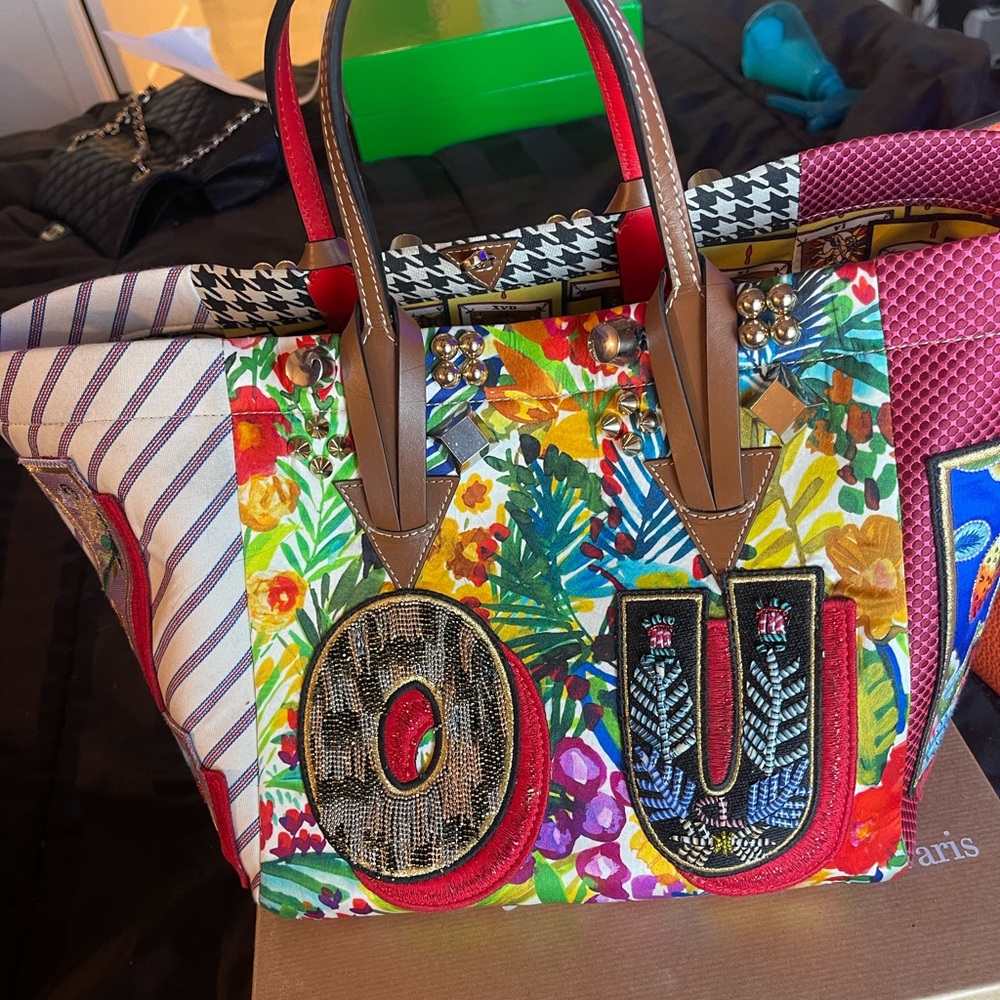 Caracaba mix-print tote bag